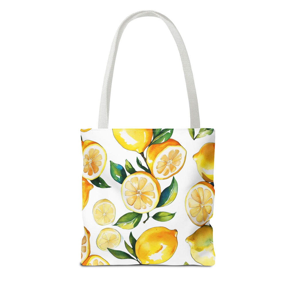 Citrus Print Tote Bag, Lemon Tote, Summer Bag, Reusable Shopping Tote, Cute Eco-Friendly Gift, Decorative Carryall