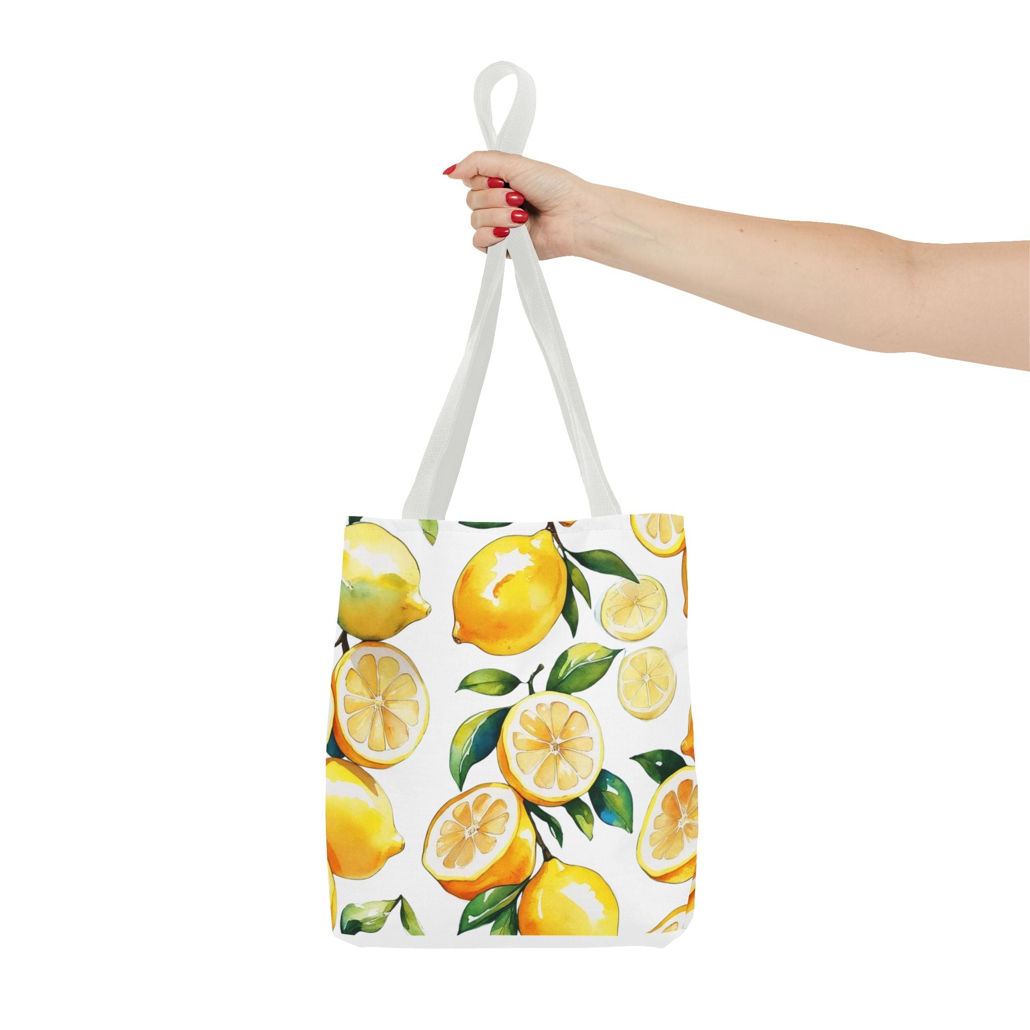Citrus Print Tote Bag, Lemon Tote, Summer Bag, Reusable Shopping Tote, Cute Eco-Friendly Gift, Decorative Carryall