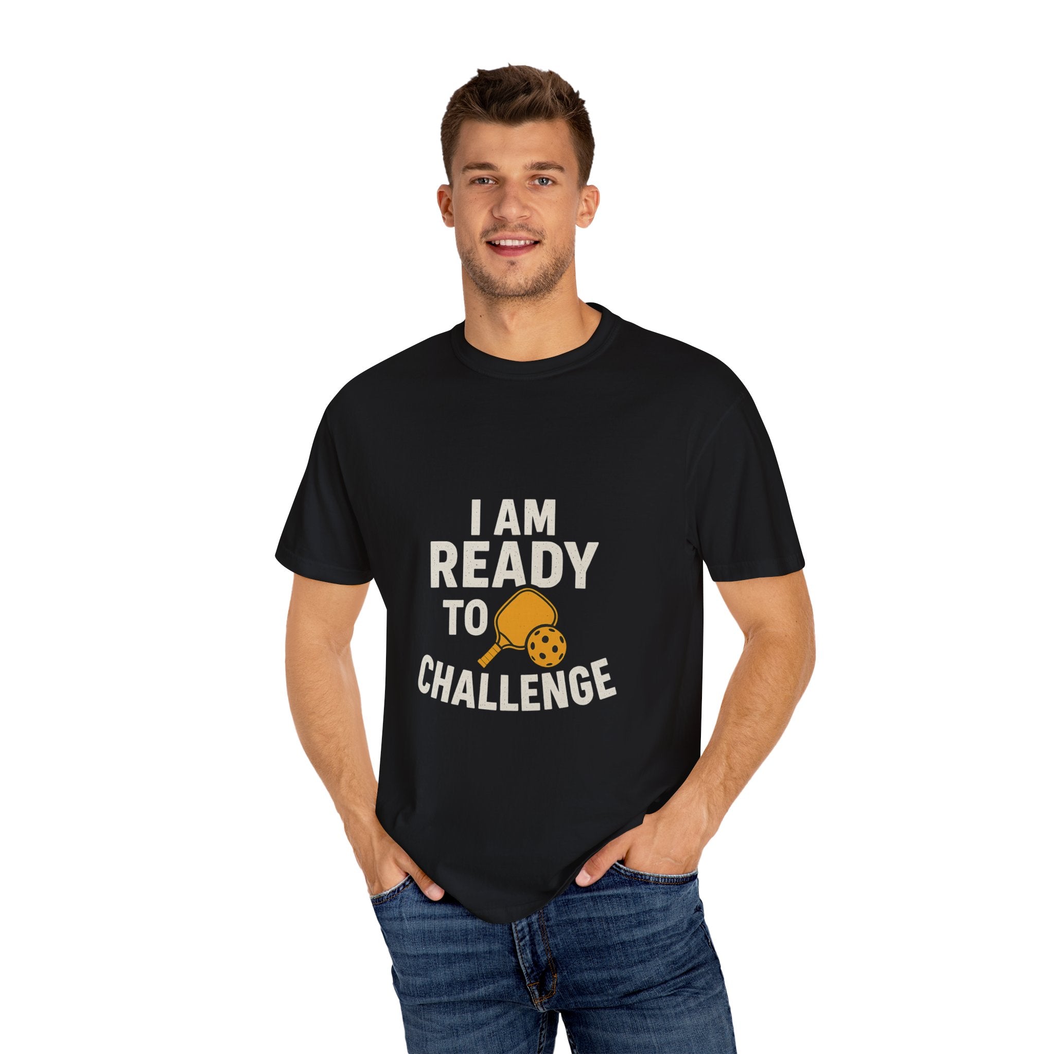 Challenge-Ready Unisex T-Shirt, Casual Wear, Funny Gift, Motivational Tee, Gift for Gamers, Challenge Yourself Shirt