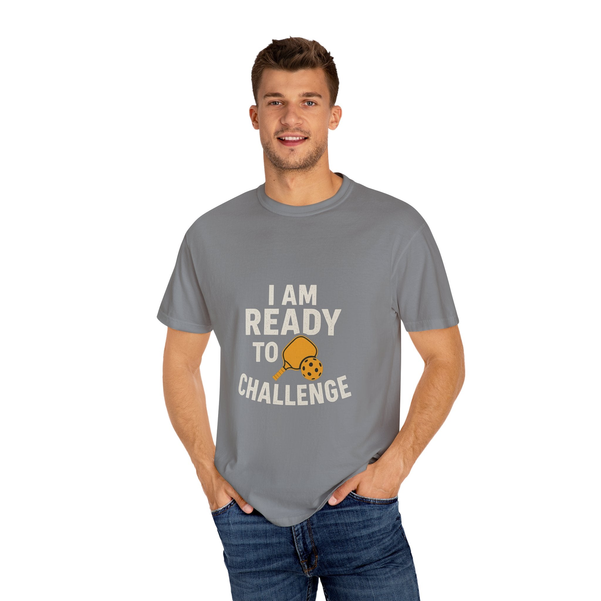 Challenge-Ready Unisex T-Shirt, Casual Wear, Funny Gift, Motivational Tee, Gift for Gamers, Challenge Yourself Shirt