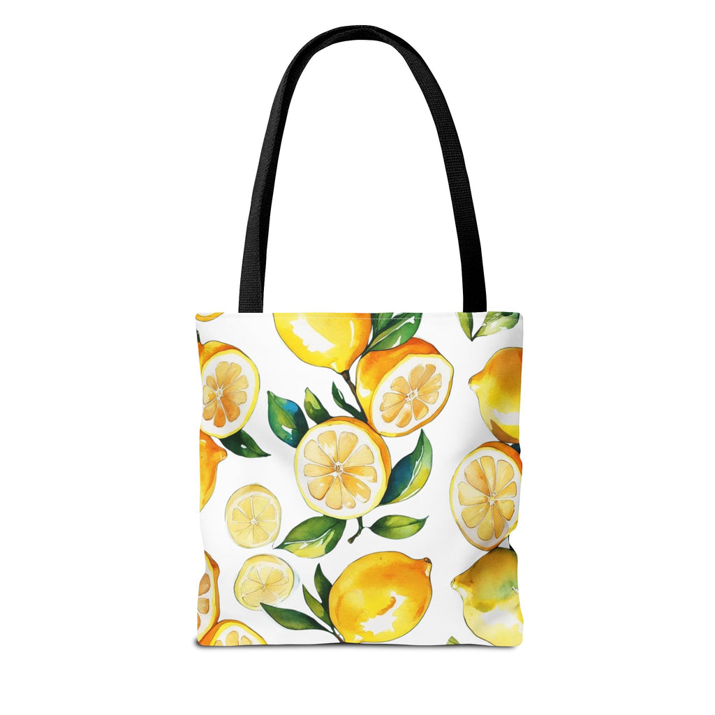 Citrus Print Tote Bag, Lemon Tote, Summer Bag, Reusable Shopping Tote, Cute Eco-Friendly Gift, Decorative Carryall
