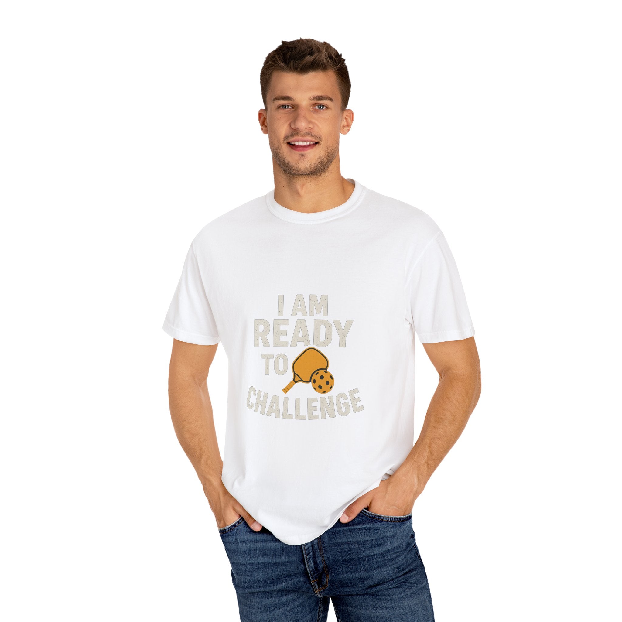 Challenge-Ready Unisex T-Shirt, Casual Wear, Funny Gift, Motivational Tee, Gift for Gamers, Challenge Yourself Shirt