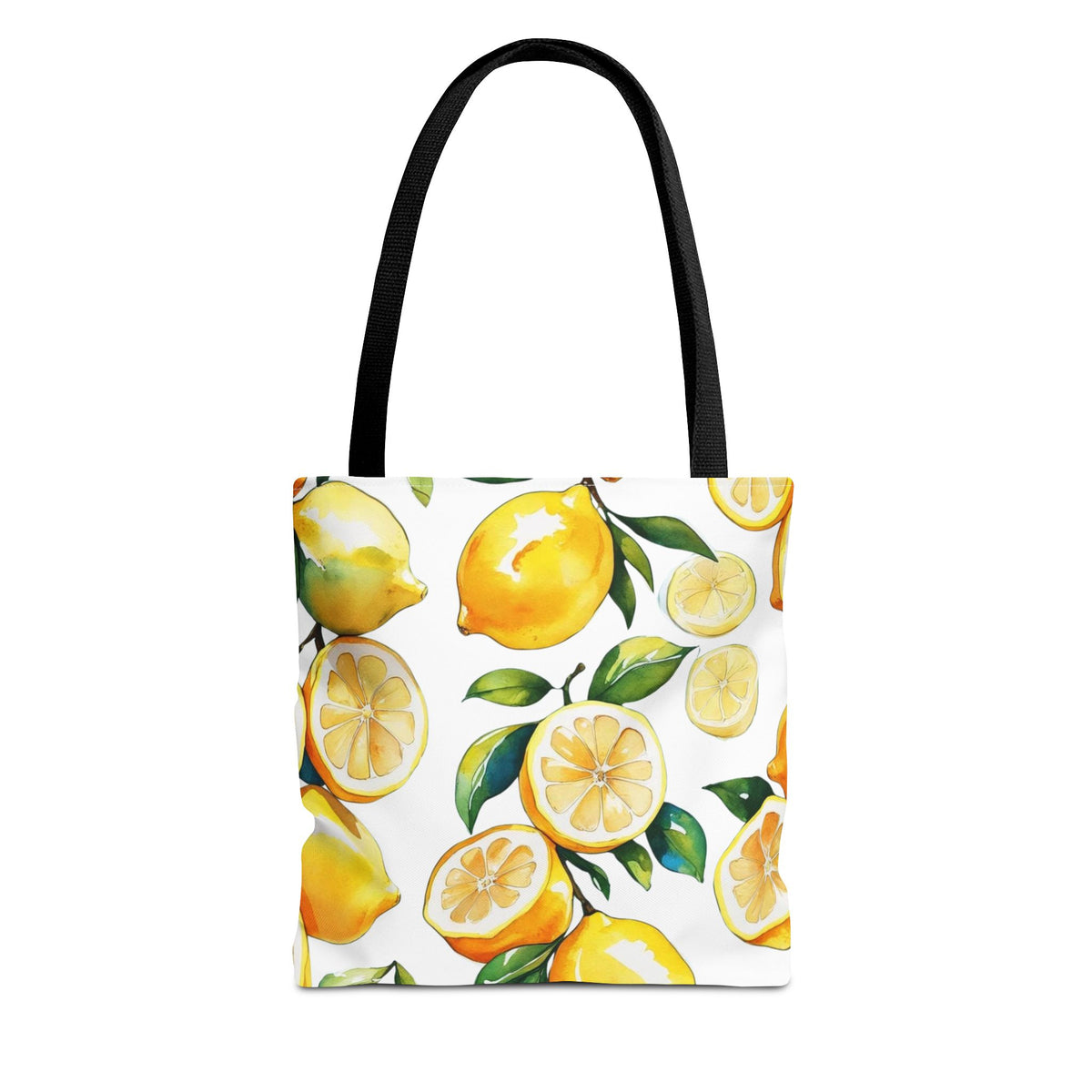 Citrus Print Tote Bag, Lemon Tote, Summer Bag, Reusable Shopping Tote, Cute Eco-Friendly Gift, Decorative Carryall